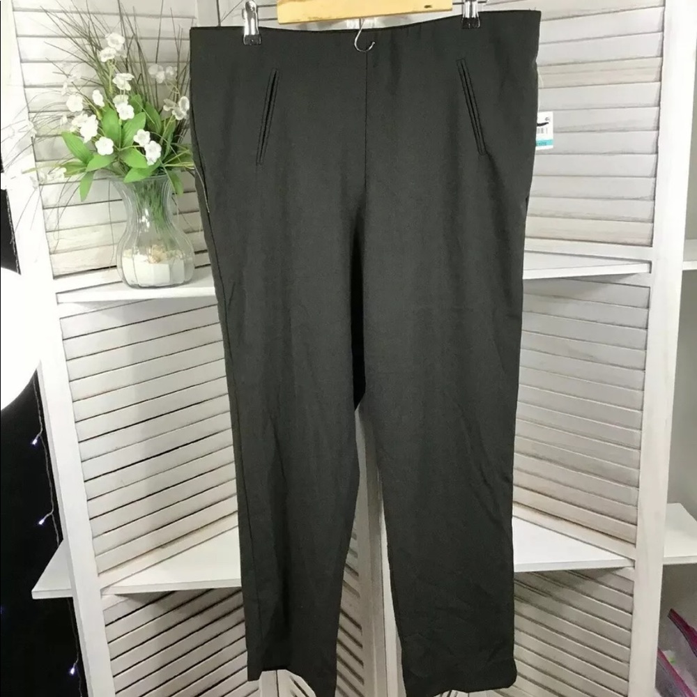 Style&Co Straight Leg Tummy Control Pant Black 16P